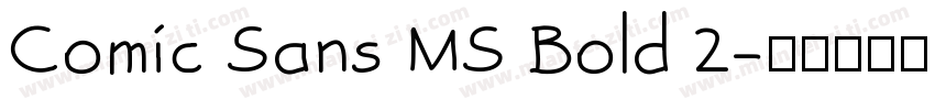 Comic Sans MS Bold 2字体转换